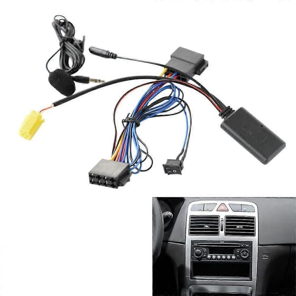Bil Bluetooth 5.0 Aux Kabel Mikrofon Håndsfritt Mobiltelefon Gratis Samtale Adapter For Rd09 Radio