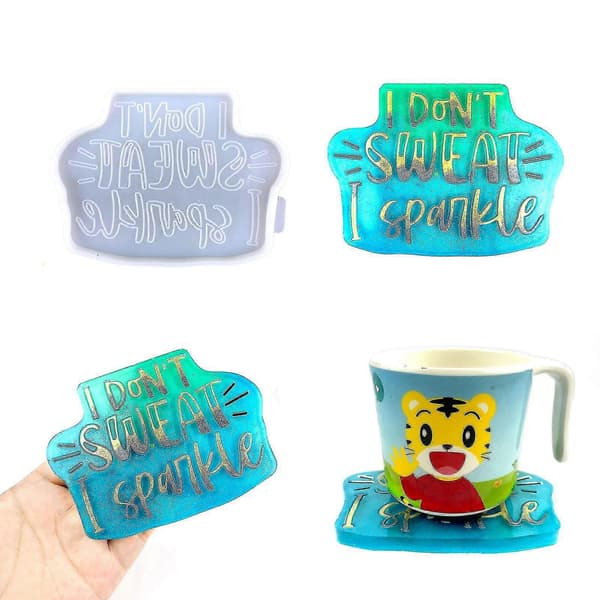 Silikon smyckesbricka epoxiharts gjutform glas tekanna matta bricka formar-fg