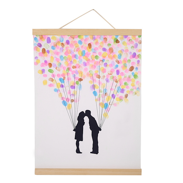 Moderne Magnetisk Sagflis Bilde Ramme DIY Poster Rull Trykk Kunstverk Henger Hvit Tre 30CM