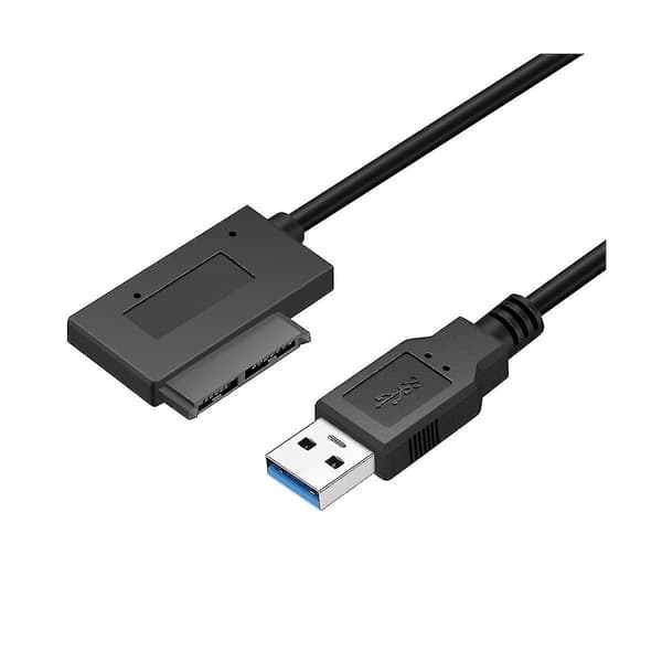 SATA till USB 3.0 7+6-pin 13-pin adapterkabel för snabb dataöverföring för bärbar dators optiska enhet CD/DVD
