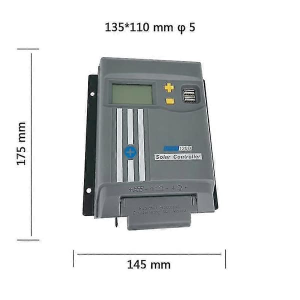 Mppt120d 20a Mppt Solcellelader Med Wifi Enhet 12v/24v Solcellekontroller For Lifepo4 Lit
