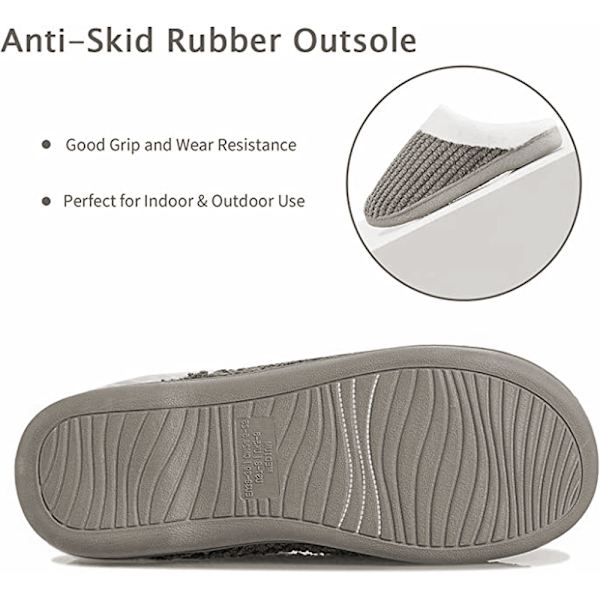 Hjemmesko til Kvinder Varme Memory Foam Anti-Skrid Hjemmesko