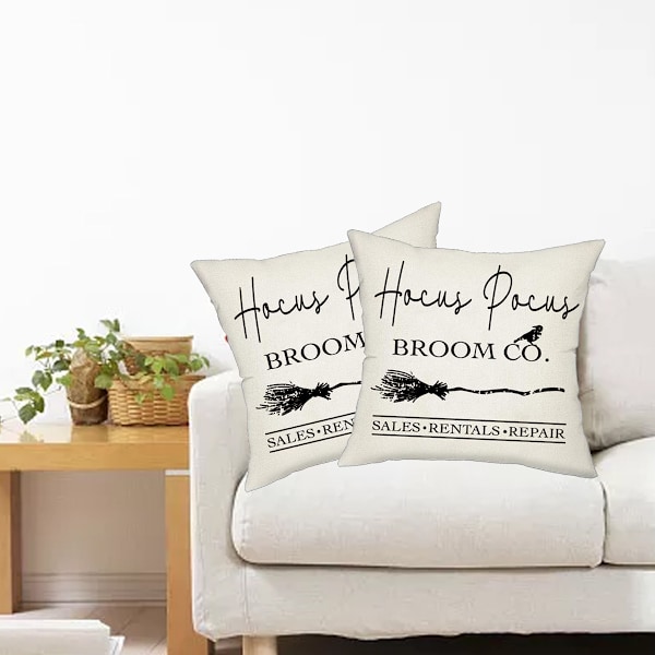 4 st Halloween linnekuddfodral hemvaror soffa kontorsstol