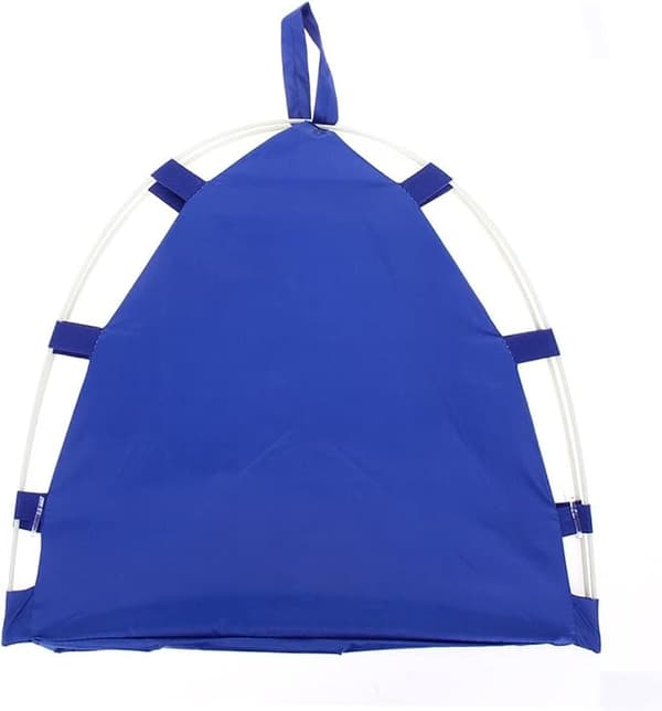 Foldbart transportabelt kæledyrstelt udendørs solskærm blå 40x40x35cm