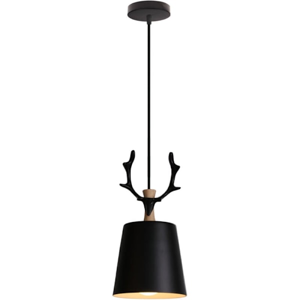 Elegant järn pendellampa, modern minimalistisk design, kompatibel med glödlampor Edison energisparlampor, max effekt 60W, säker och hållbar