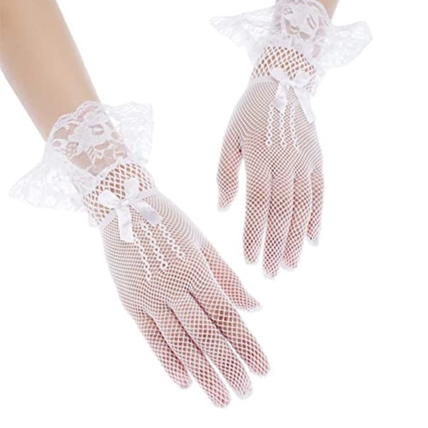 1 par Dame Lace Handsker Elegante Korte Handsker Håndtering Sommer