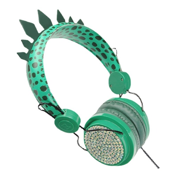 Trådbundet datorheadset dinosauriedesign barnheadset tåligt Compu