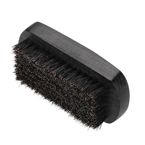 Män Mustasch Oval Svart Borste Skäggvård Rakning Rengöring Grooming Kit