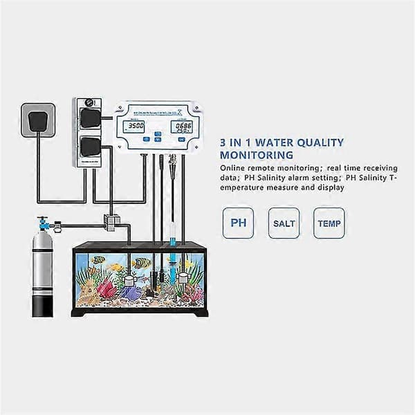 3 I 1 Wifi Detektor Ph/ity/temp Elect Bnc Type Probe Til Rium Hydroponisk