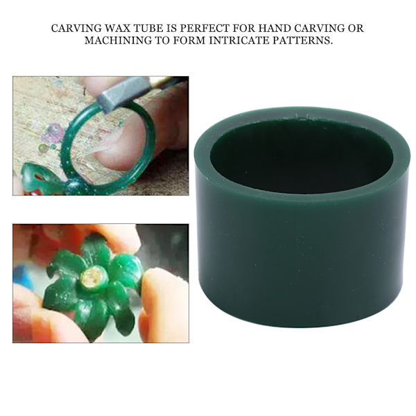 Grøn Carving Wax Tube Smykker Smykke Design Voksforme Armbåndsfremstilling Modeller