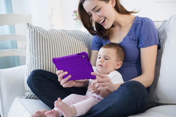2019 Ny Fire 7 Tablet Fodral, (Kompatibel med 5:e generationen, 2015 års modell/7:e generationen, 2017 års modell/9:e generationen, 2019 års modell), Lättvikt B-purple