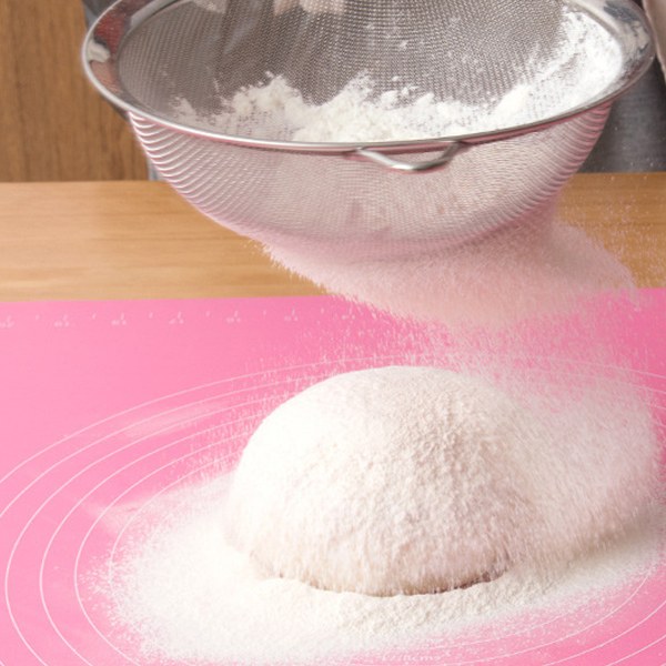 Silikonbakmatta för att kavla ut deg, halkfri extra stor, non-stick bakmatta med mätfunktion, silikondegkavelmatta med