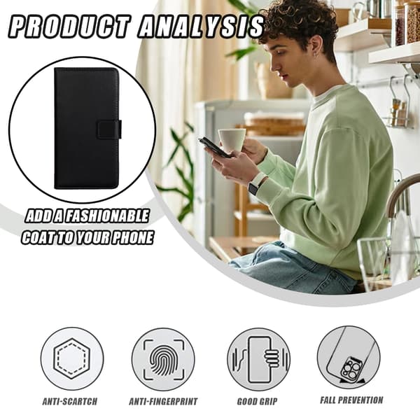 Samsung Galaxy S21/S21FE/S21+/S21Ultra Plånboksfodral - Svart S21 Ultra