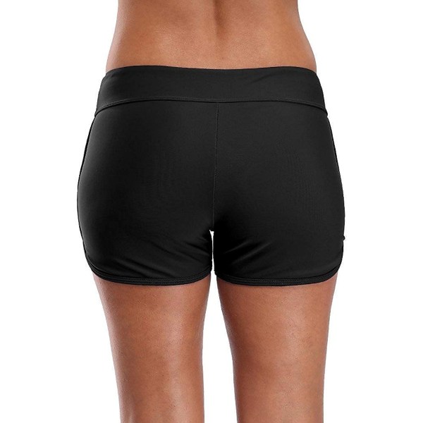 Sporty Badedrakt Shorts for Kvinner - Solid Board Shorts Boyleg Badebunn