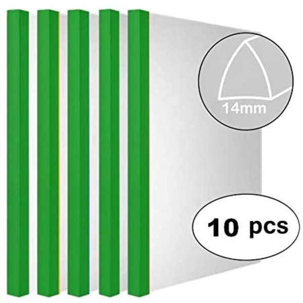 Gennemsigtige Rapportmapper med Solid Farve 14mm Skydeskinne (18C,