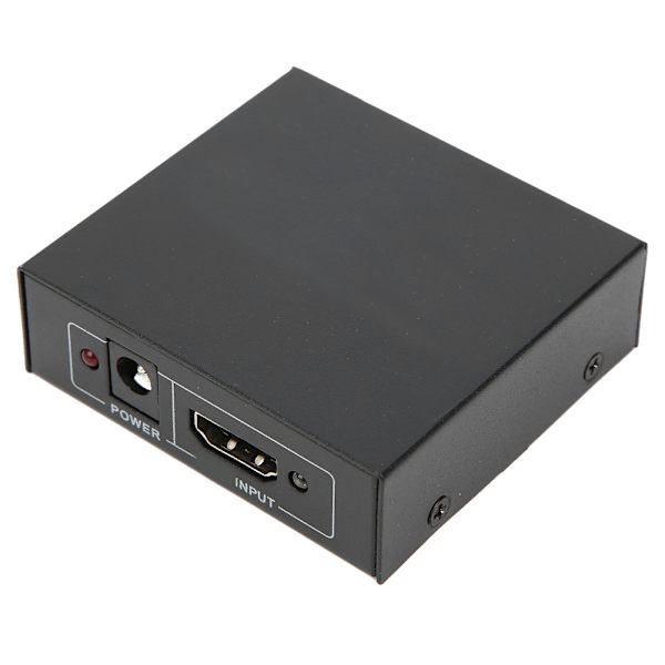 HDMI-splitter, HD-videoswitcher 1 inn 2 ut 100‑240V Koble til lydmottaker EU