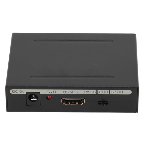 HDMI Audio Extractor HDMI til HDMI SPDIF Optisk til RCA L/R Audio Adapter 100‑240V EU Stik