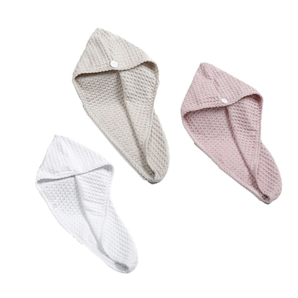Mikrofiber Hårhanddukar för Vått Hår, Snabbtorkande Anti-friss, Andningsbart Material för Långt & Tjockt Hår, Handduk för Lockigt Hår, 1-pack, 3 Färger