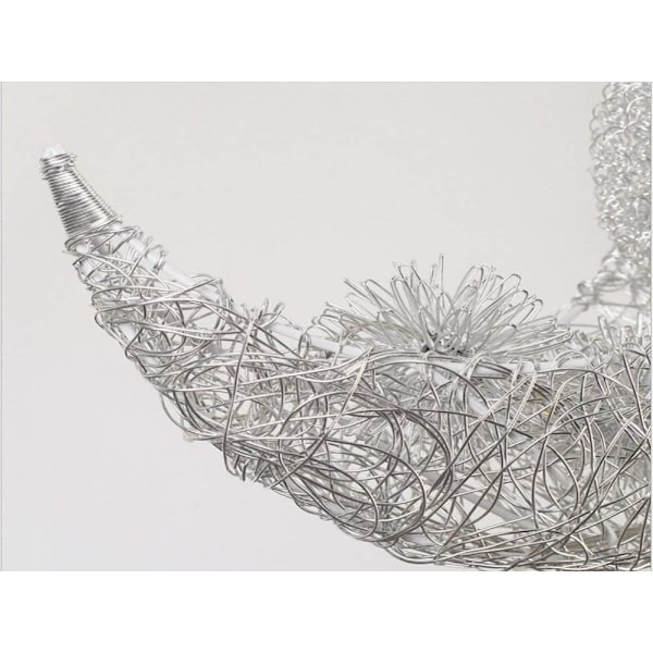 Fairy Hängande Ljuskrona, Modernt Utseende, Aluminium Filament Lampkropp, Varmvitt Ljus, Hållbar För Alla Utrymmen, Stjärnor Måne Hänglampa för Barn