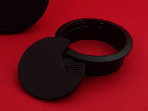 10 x Kabelgenomföring Svart Kabelpassage Diameter 60 mm