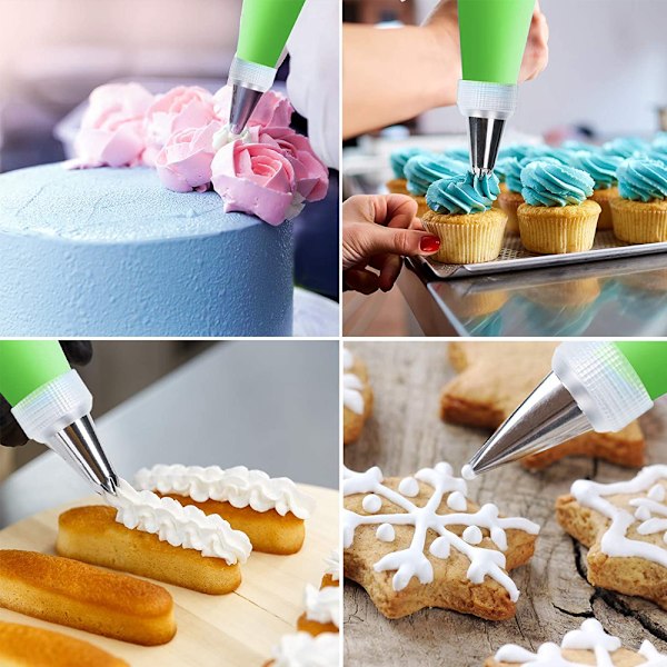Kakepyntingsutstyr for baking med gjenbrukbare sprøyteposer