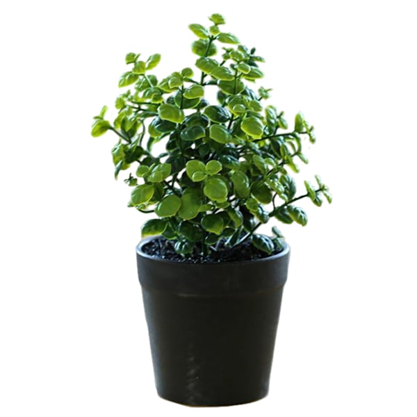 Konstgjord blomma och gräsboll krukväxt kreativ liten prydnad