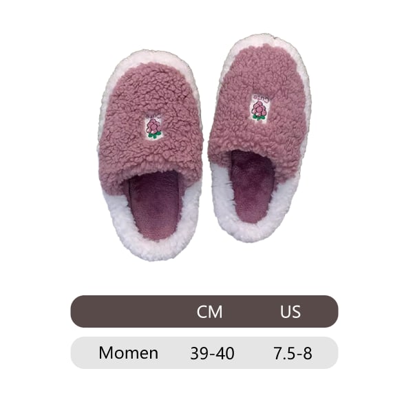 Toppluer for kvinner Fuzzy Cute Animal Memory Foam Innendørs Hus Sl