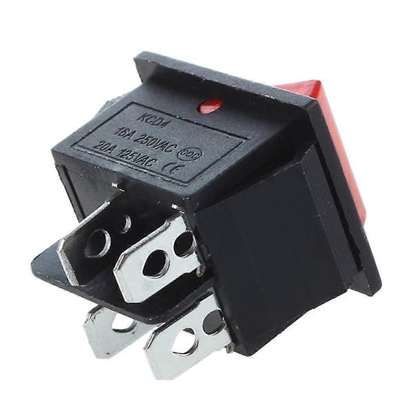 2 stk. Kcd4 Dpst På-av 4 Pin Vippebryter Båt 15a/20a Ac 250v/125v