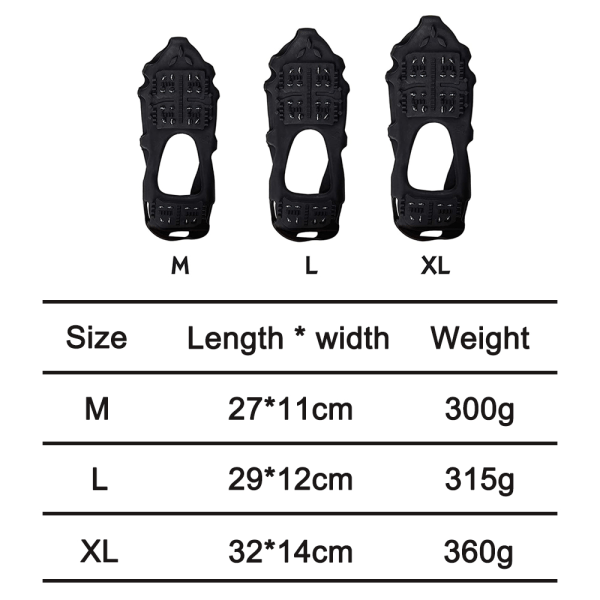 Walk Traction Cleat for Walking on Snow and Ice (1 par)