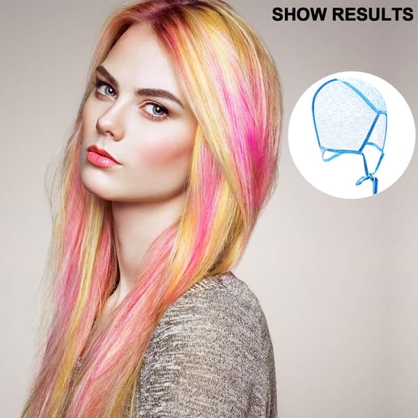 6 stk. Hårhette Highlighting Frosting Hette Highlight for Hår Ca