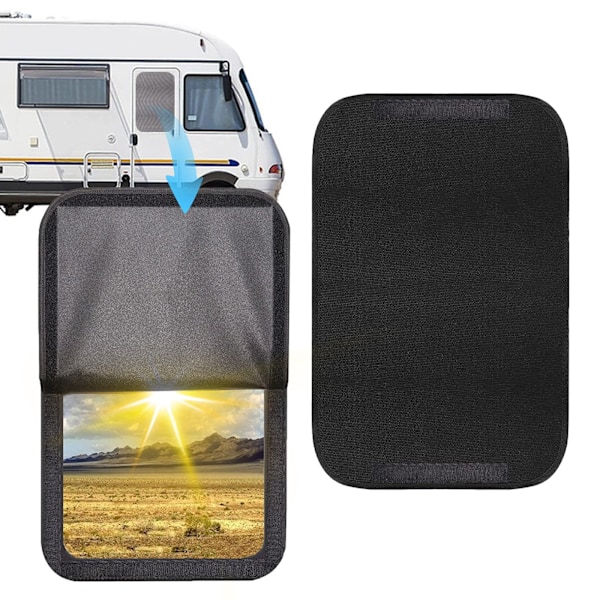 RV Dörrfönsterskydd - 40x60 cm Reflekterande Folieisolering för Husbil, Husvagns Tillbehör