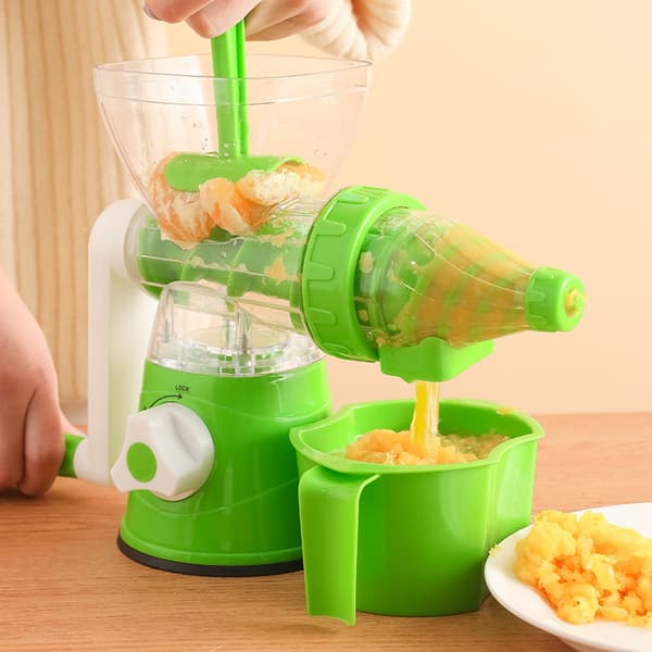 Professionel grøn juicer 1 stk. manuel juicer og appelsinpresser
