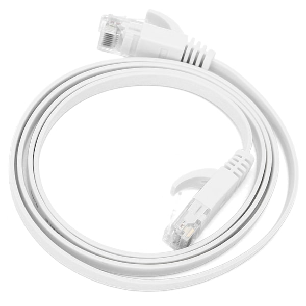 Ethernet-kabel CAT6 Gigabit 8-kjerne tvinnet par nettverksjumper Flat kobbertråd Forbruksvarer 1 meter