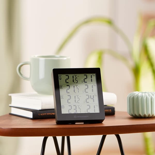 radiostation med ekstern termo-hygrometer sensor inkl.