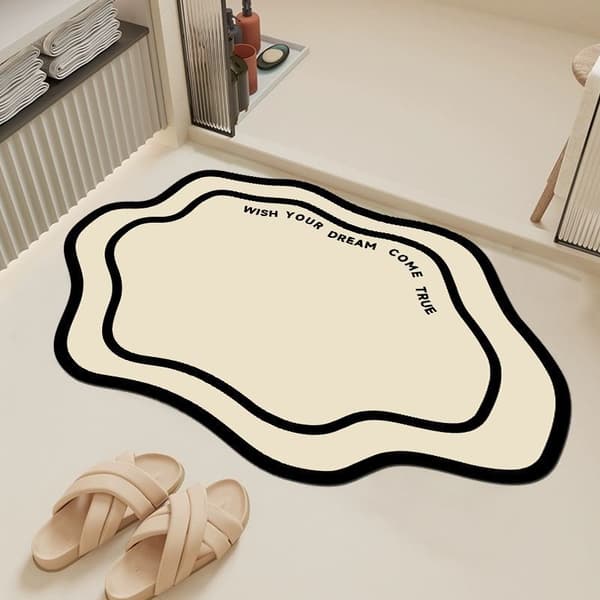50 * 80cm benvit, enkel amerikansk stil lätt att torka badrum e
