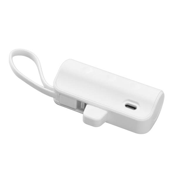 Mini Kannettava Latauslaite Monitoiminen Sisäänrakennettu Kaapeli IOS-liitäntään Type C 2 in 1 Mini USB C Power Bank Hätätilanteisiin