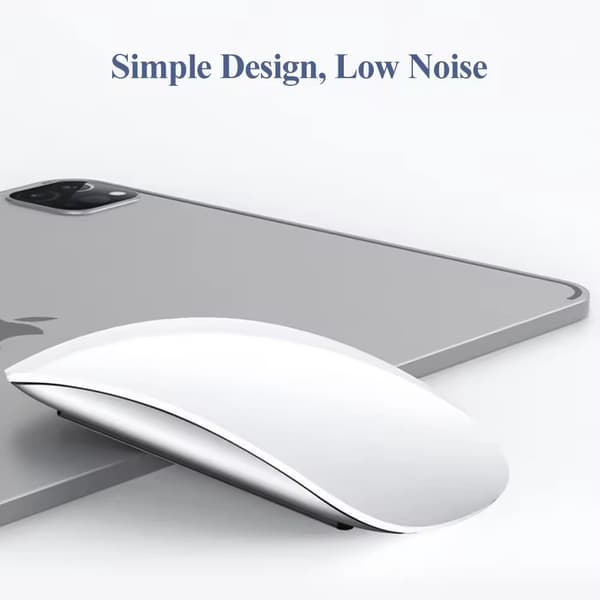 Trådløs Bluetooth Touch-mus til Mac/iPad, 1600 DPI Genopladelig