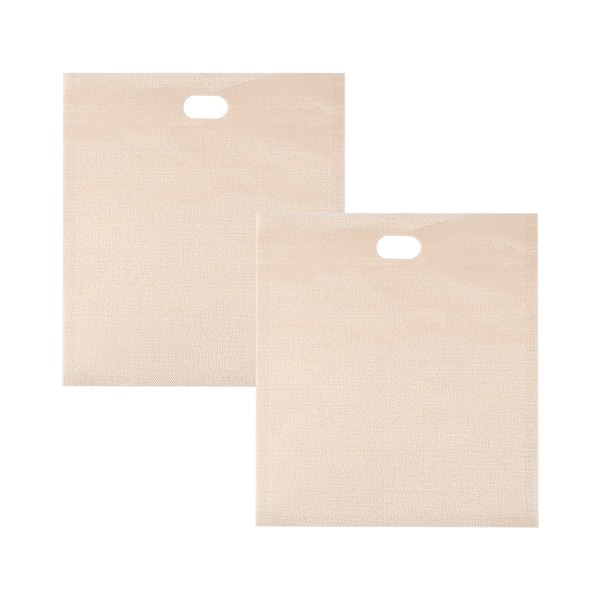 2 stk. Toastabags Beige Non-Stick Genanvendelige Toastposer Varmebestandige Toast Sandwich Lomme Hot