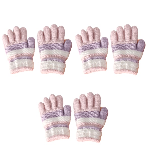 Children's winter gloves for boys and girls, warm knit mittens