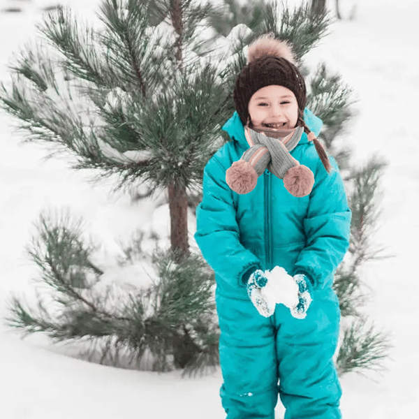 Barneskjerf Gutter Jenter Vinter Varmt Skjerf Halsvarmer
