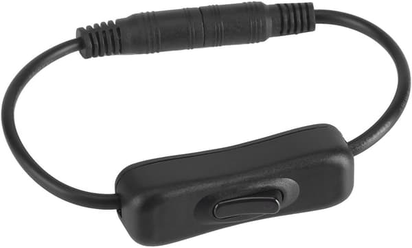 DC 12V Inline Bryter, 5 stk LED Strip Lys På/Av DC Jack (5.5 x