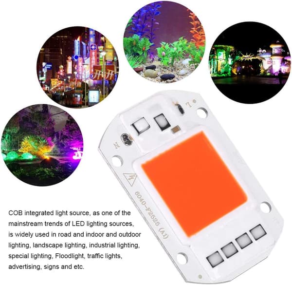 50W LED-kildebrikke COB-brikke Supersterk lysemitter