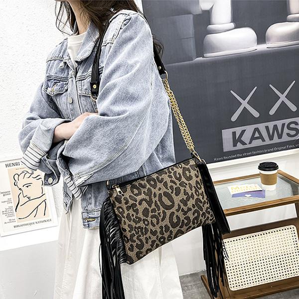 Läder Crossbody Väska Dam Mobil Plånbok Western Cowboy Liten Handväska