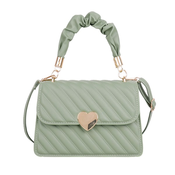 Mode kunstig læder plisseret håndtaske skulder crossbody