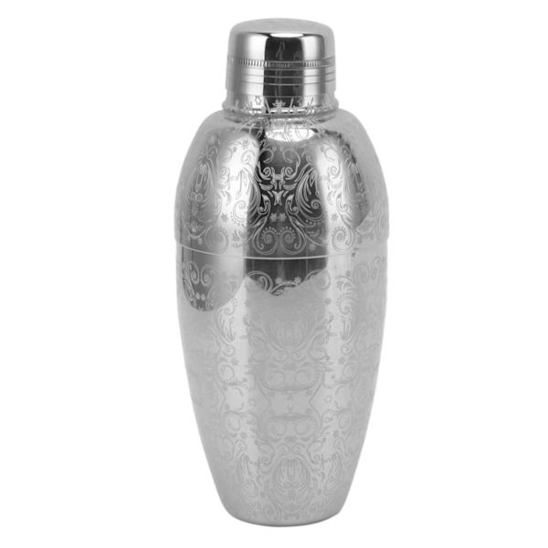 Cocktail Shaker Amerikansk Stil 304 Rustfrit Stål Cocktail Bartending Mixer Shaker til Bar Tilbehør Ætsning