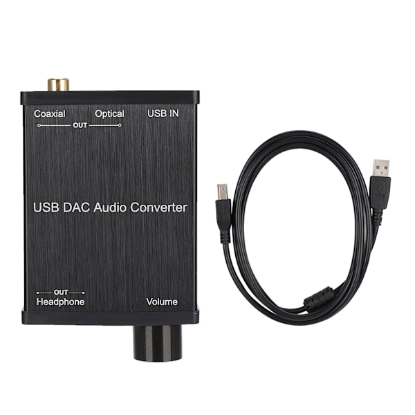 Coaxial Konverterings-DAC Digital Audio Converter USB Lydkort