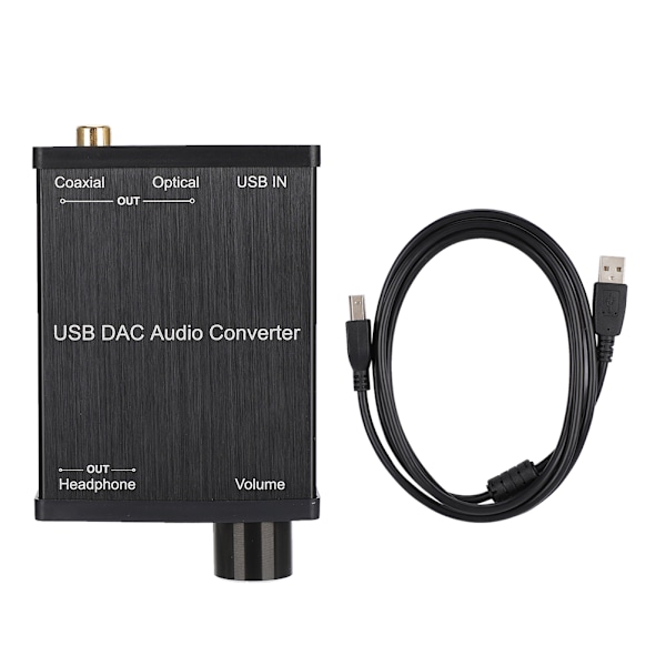 Koaxial konverterings-DAC digital ljudkonverterare USB ljudkort