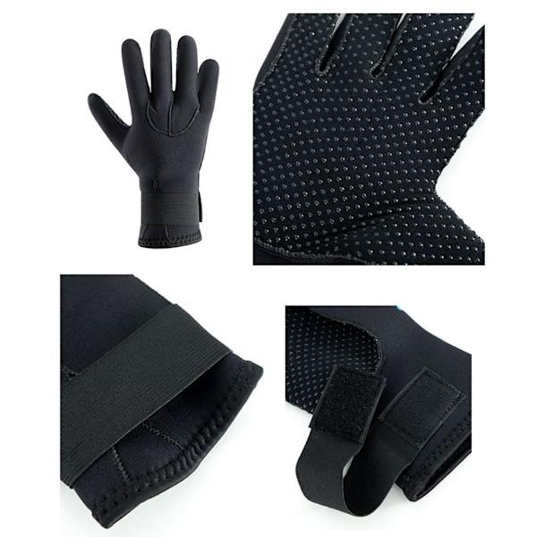 1 Par 3mm Neopren Handsker Unisex Anti-Skrid Sikkerhed Dykning Vandtæt Dragt Handsker Stabbestandig Slidstærk Handsker til Dykning Snorkling Harpunfiskeri