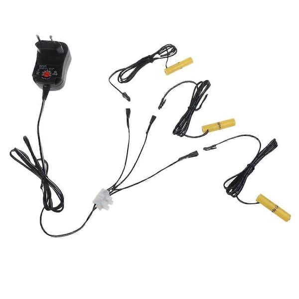 3-i-1 AC-DC strömförsörjningskit för AAA-batterier, ersätter 2-8 st 1,5V AAA-batterier US