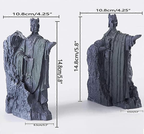 Bokstøtte Ringenes Herre Hobbit Bok Dekor Resin, Dekorativ Bok